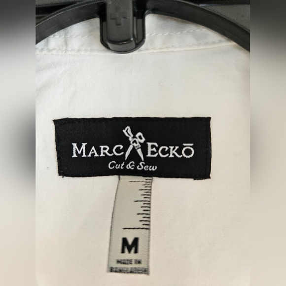 Marc&Ecko Men's Shirt Casual White Short Sleeves Size M - Picture 5 of 8